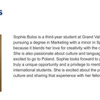 iSMP Poland Team: Sophie Bulos